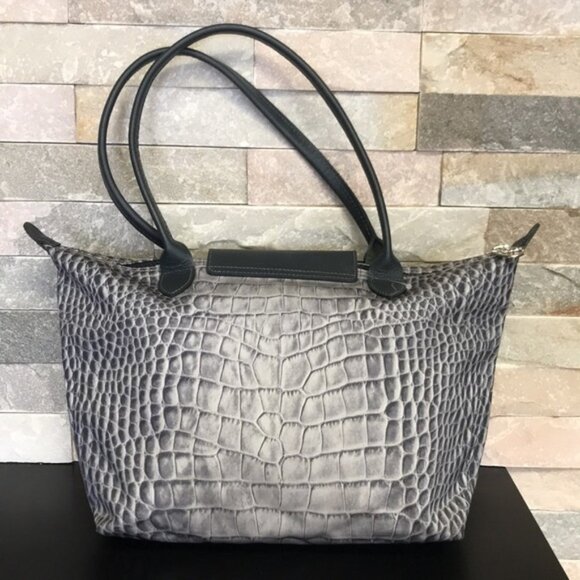 Longchamp Le Pliage Crocodile-Print Tote - Picture 6 of 9
